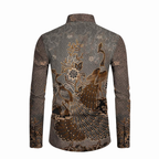 Kemeja Batik Pria Long Sleeve-Slim Fit-Seri Pavo
