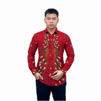 Kemeja Batik Pria Long Sleeve-Slim Fit-Seri Ranting