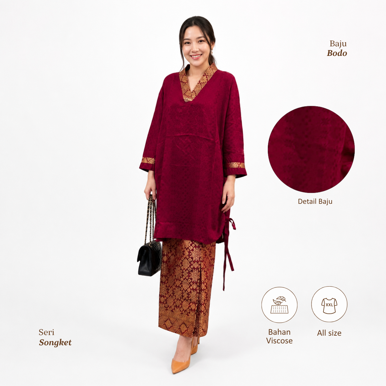 Baju Bodo Songket [HANYA ATASAN]