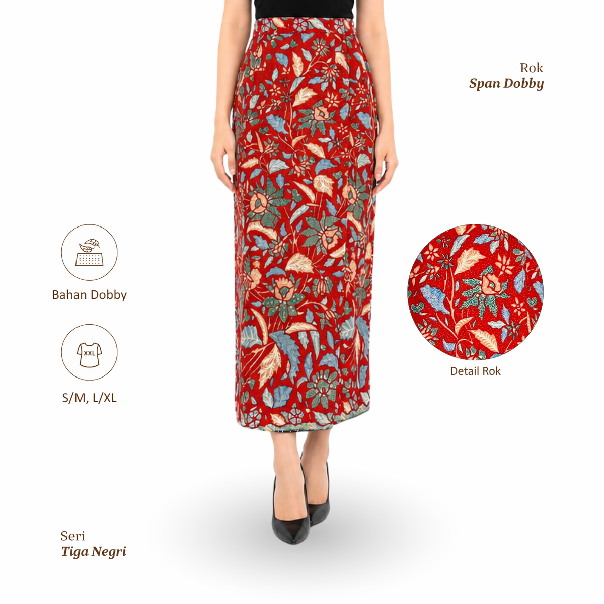 Rok Span Dobby-Seri Tiga Negri