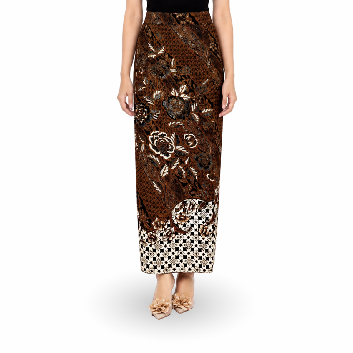 Rok Span Dobby-Seri Sekuntum