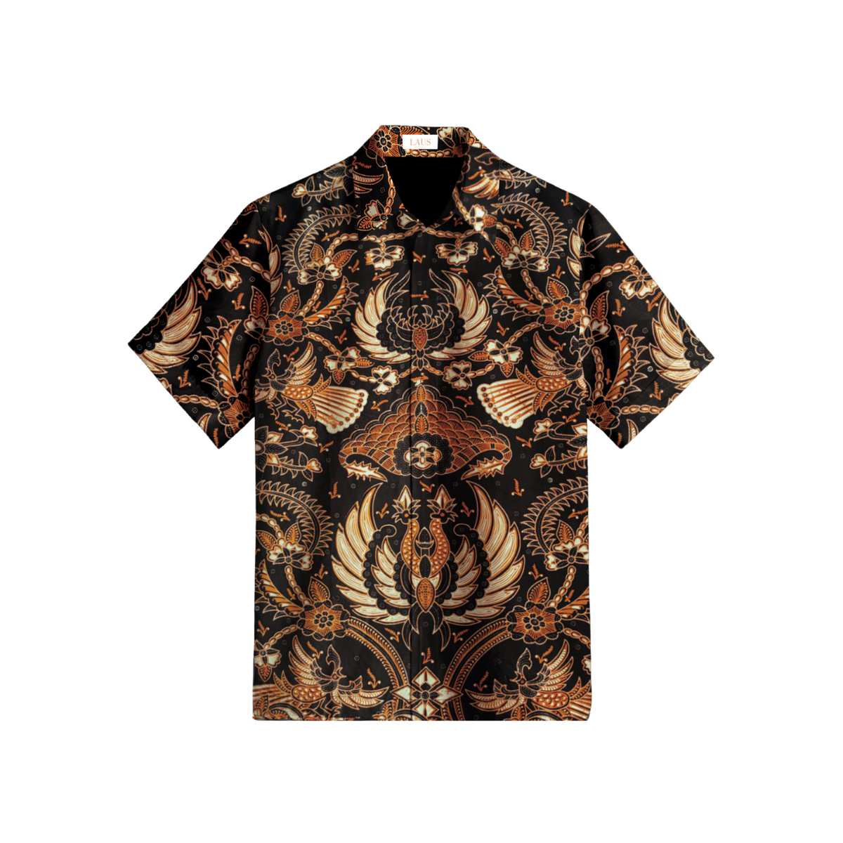 Men's Batik Shirt Short Sleeve-Regular Fit-Sidomulyo Series