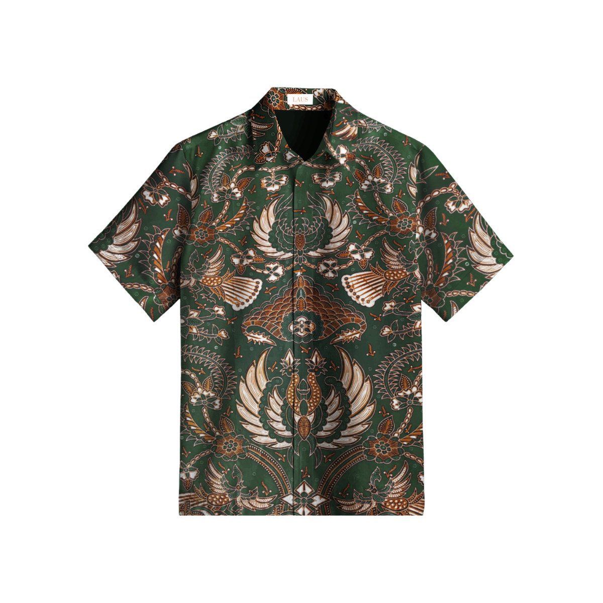 Men's Batik Shirt Short Sleeve-Regular Fit-Sidomulyo Series