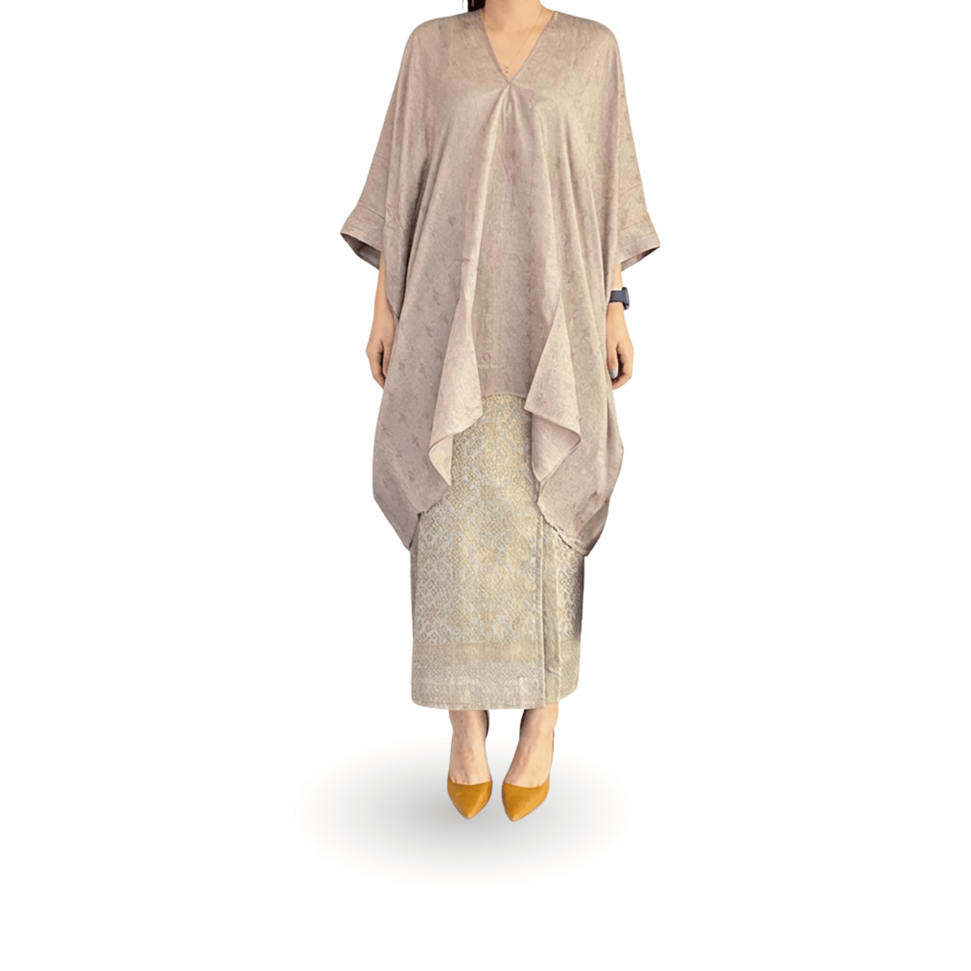 Tunik Aruna Polos-Seri Batu [Hanya Atasan]