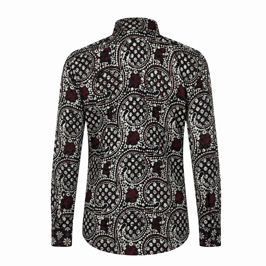 Kemeja Batik Pria Long Sleeve-Slim Fit-Seri Sogan Selendang