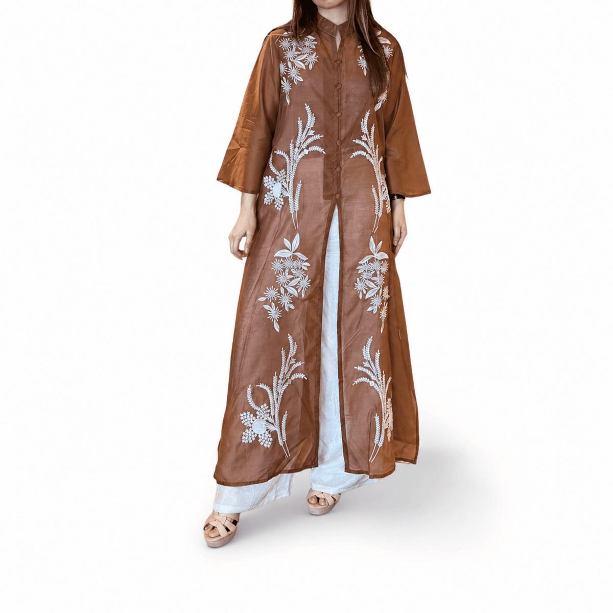 Abaya Noor Embroidery-Seri Sunflower [HANYA ABAYA]
