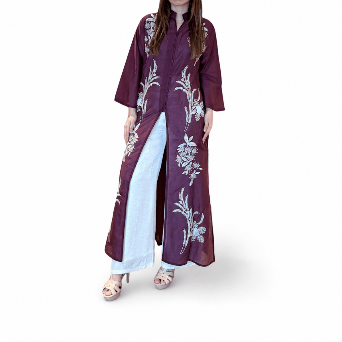 Abaya Noor Embroidery-Seri Sunflower [HANYA ABAYA]