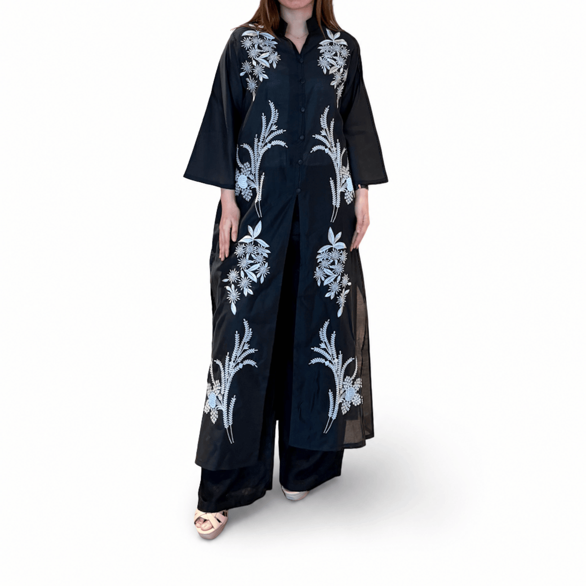 Abaya Noor Embroidery-Seri Sunflower [HANYA ABAYA]