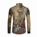 Kemeja Batik Pria Long Sleeve-Slim Fit-Seri Swan