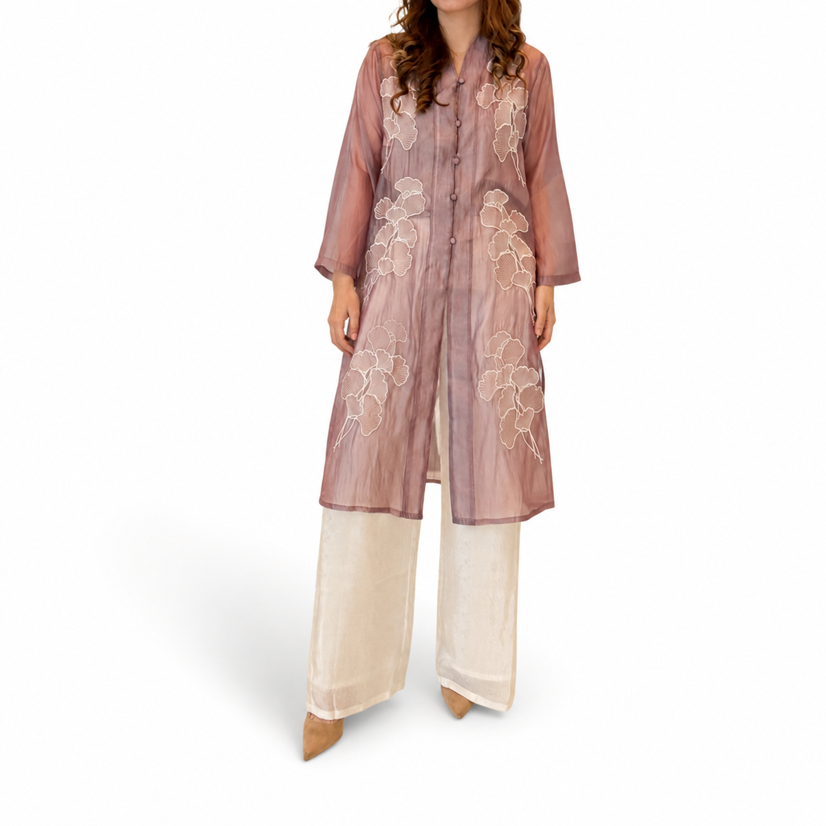 Sharon Embroidery Long Sleeve Tunic - Tulip Series [TUNIC ONLY]