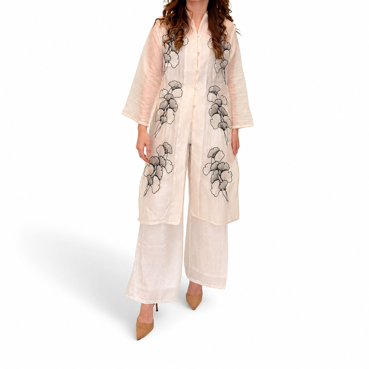 Sharon Embroidery Long Sleeve Tunic - Tulip Series [TUNIC ONLY]