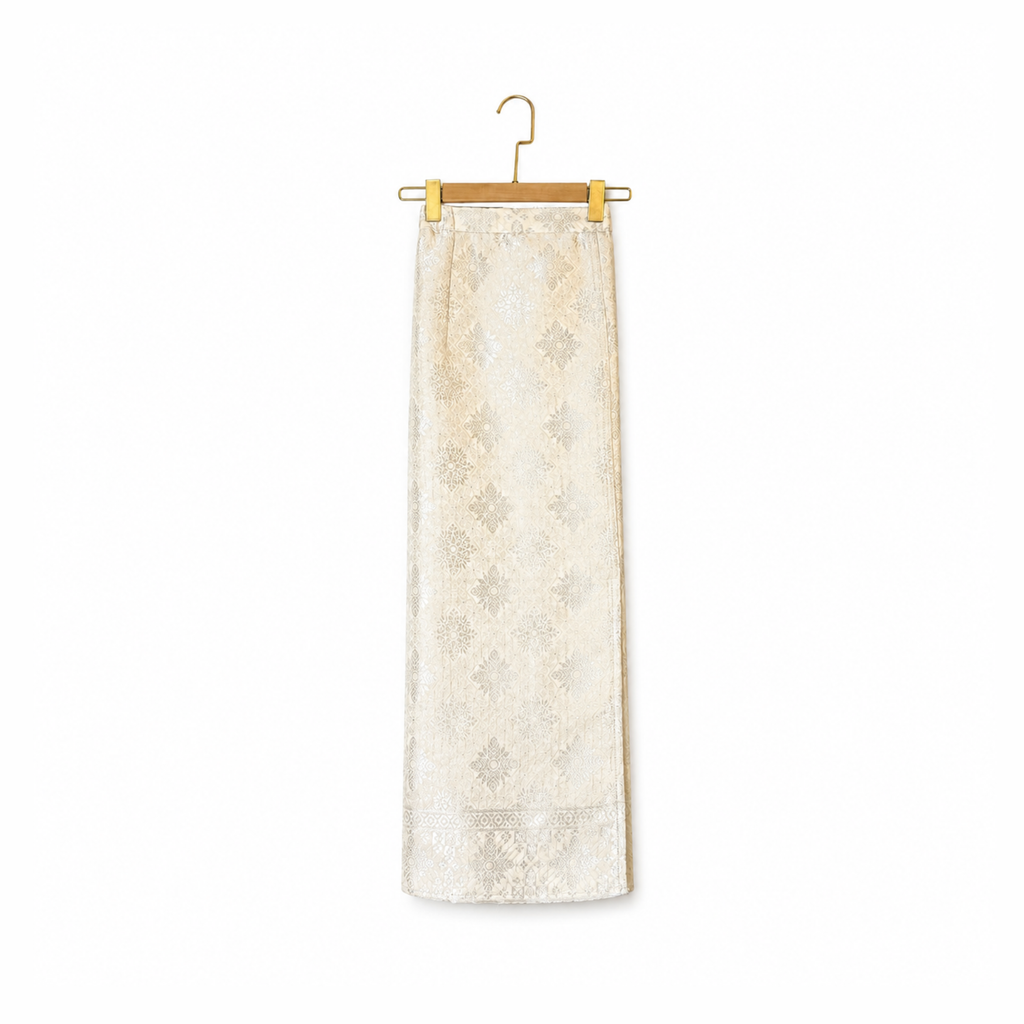 Rok Songket-Seri All White