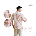 Kemeja Pria Short Sleeve-Regular Fit-Seri Kabut Sendu